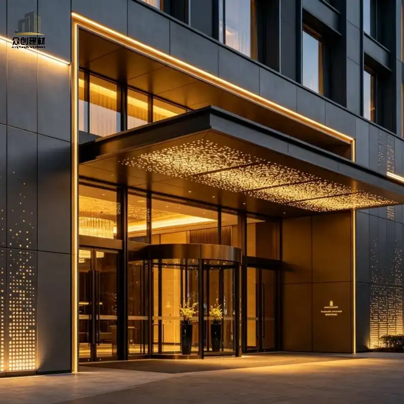Aluminium Exterior Wall Cladding | Custom PVDF Coated Aluminum Facade System Aluminium Exterior Wall Cladding | Custom PVDF Coated Aluminum Facade System